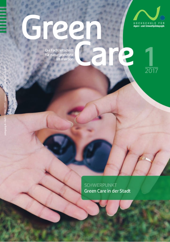 Green Care in der Stadt – Ausgabe 1/2017 Cover