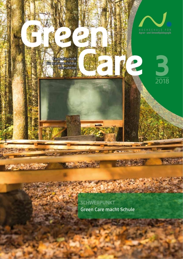 Green Care macht Schule – Ausgabe 3/2018 Cover