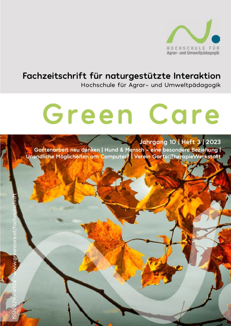 Herbstausgabe Zeitschrift GREEN CARE ist online!